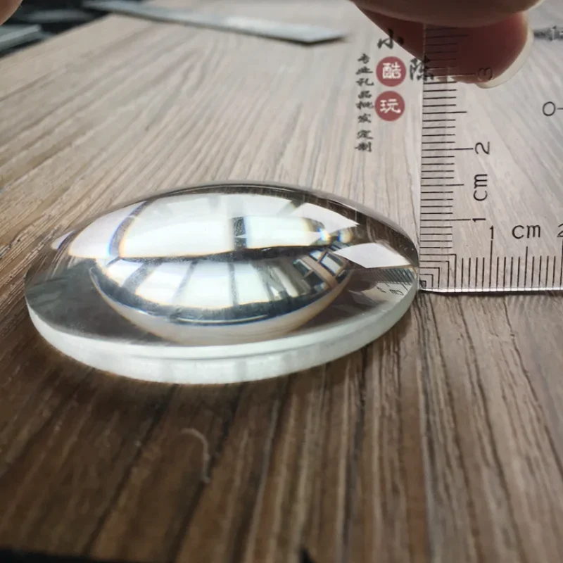 59.4mm Double Convex Lens Optical Magnifying Glass Lentes Biconvex Aspheric Handheld Reading Magnifier Lenses Focal Length 100mm