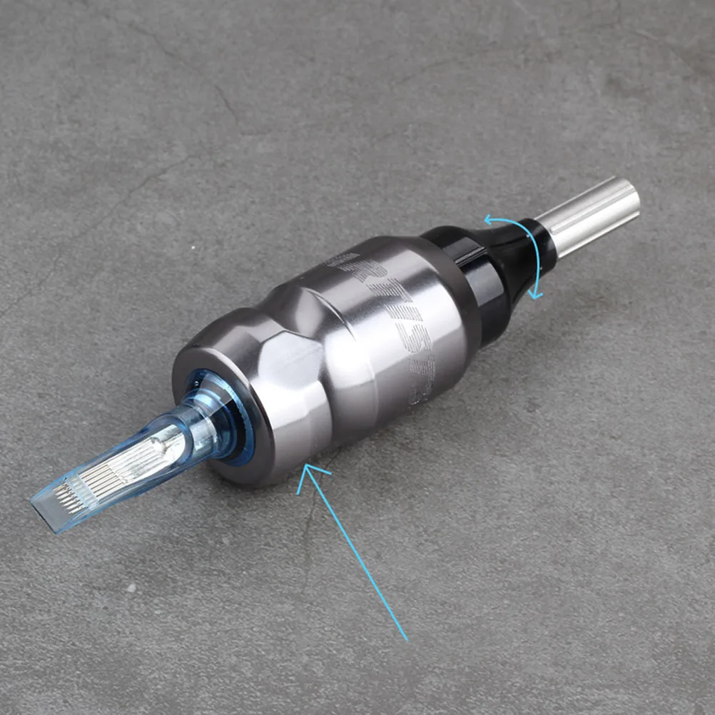 

Регулируемая трубка-ручка 0-8 мм с ромбовидной ручкой, противоскользящий наконечник для татуировки для шейдера, подводки для бровей, боди-арта