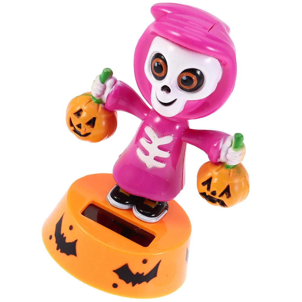 Kürbis Ornamente Solar Tanzen Geist Dekor Halloween Schütteln Kopf Figuren Auto Schlafzimmer Tisch Home Dekoration Kunststoff