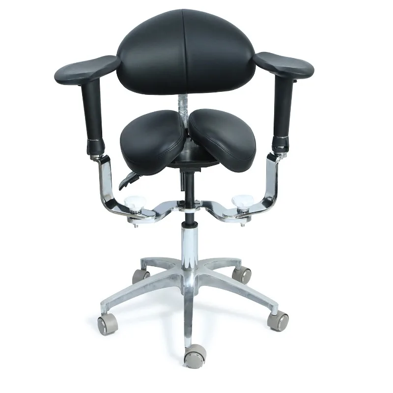 Saddle Dental Microscope Surgical Chair Riding Chair Armrest Lifting Swivel Seat Forward Leaning Riding Chair