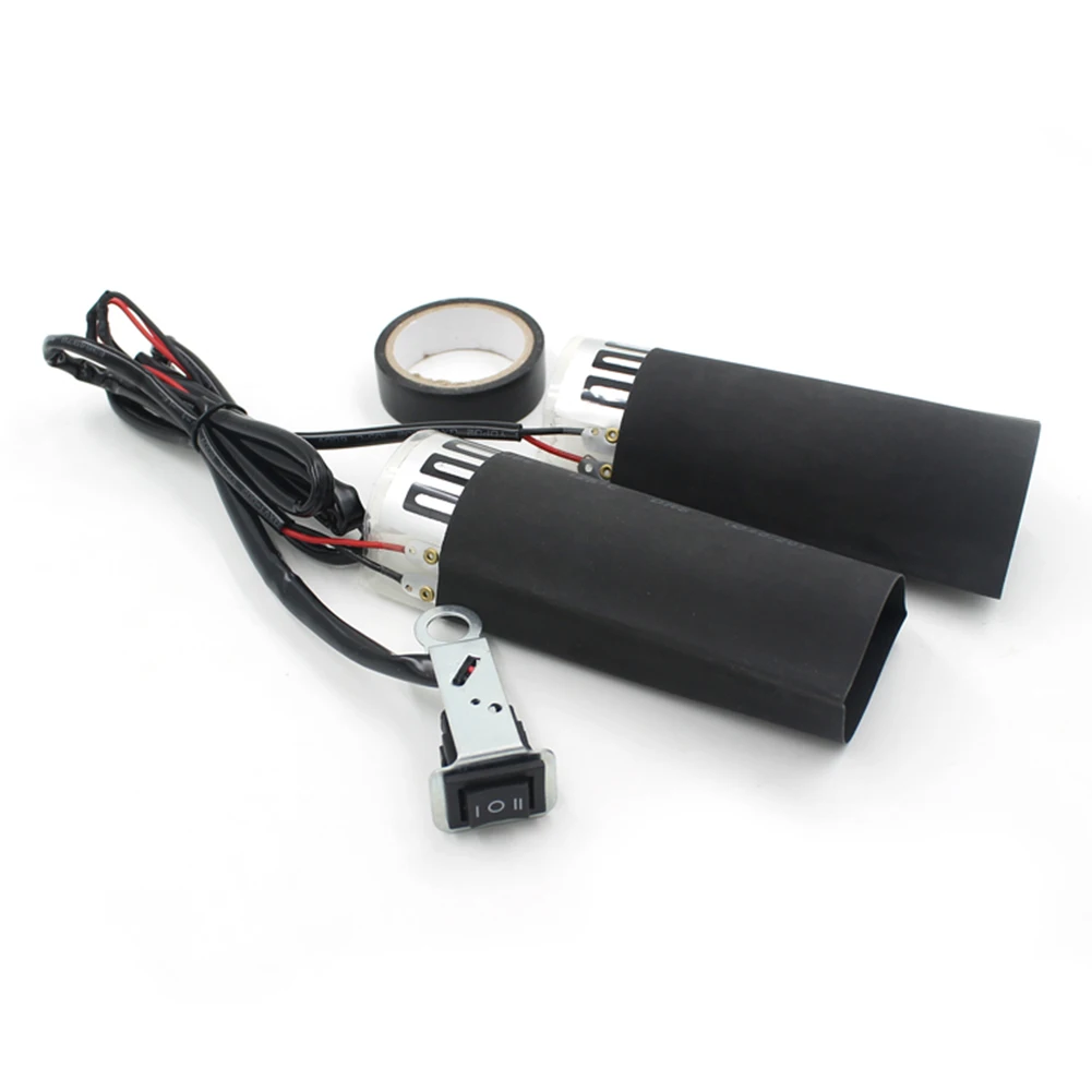 Cold Weather 12V Heated Grips Handlebar Grip Warmer Professional Performance Wear-resistant Adjustable Temperature