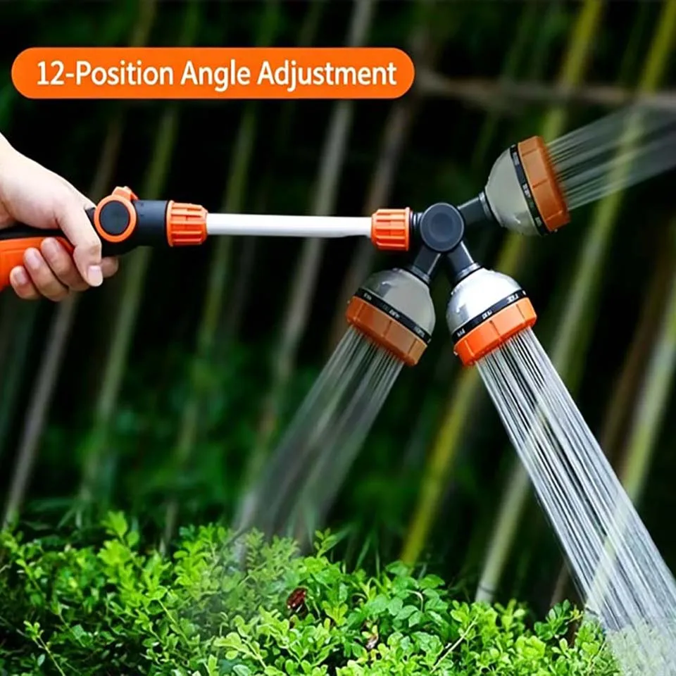 Car Wash Garden Sprayer Anti Slip ABS TPR Multifunctional 8 Patterns Powerful Hose Nozzle for Auto Cleaning & Agriculture gallery 3