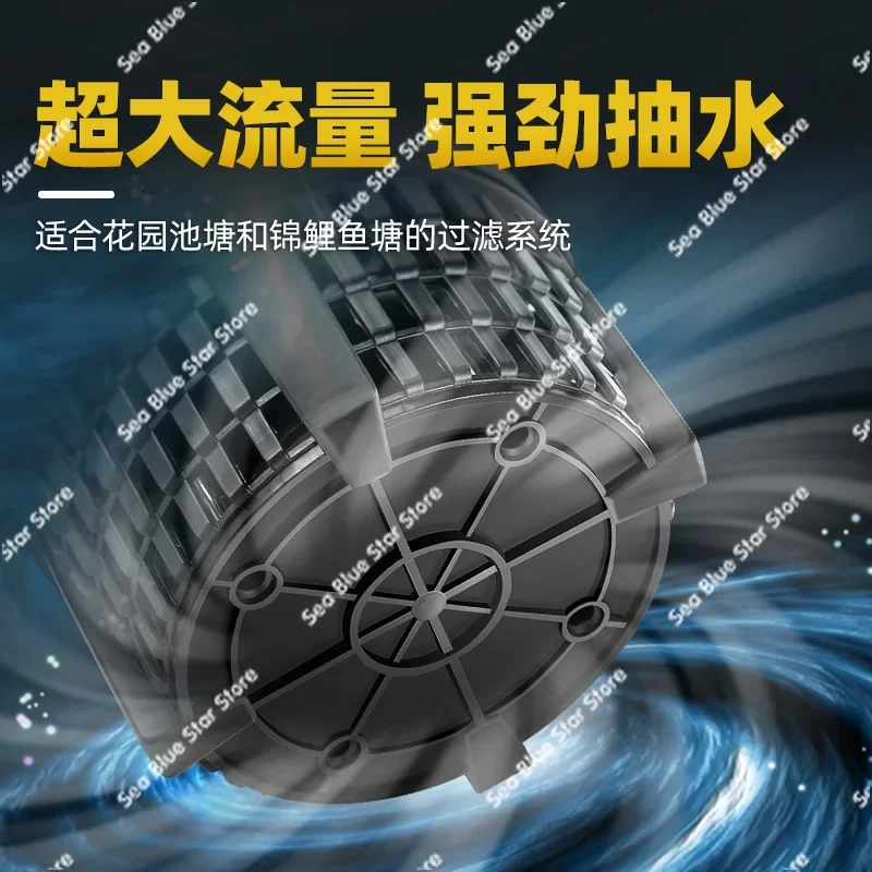 Pipe Water PumpLarge Flow Koi Fish Pond Submersible Pump 220v Filter Tank Special Stainless Steel Pumping Circulation Pump