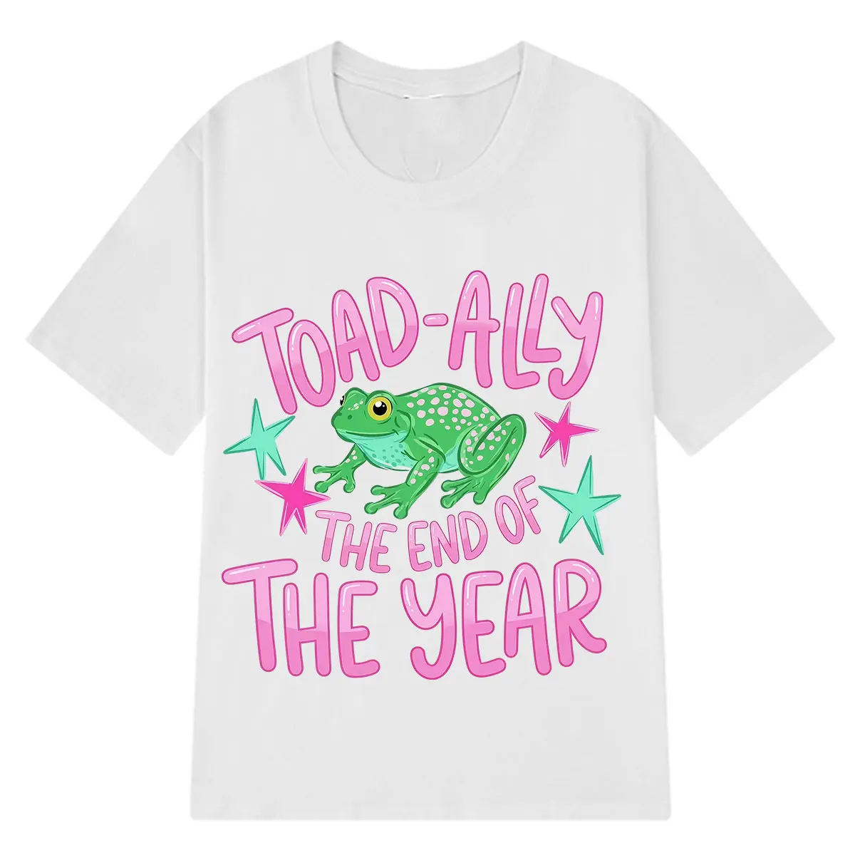 Toad Ally The End of The Year Funny Frog Meme T Shirt Men Women Aesthetic Trend T-shirt Summer Cotton Casual Oversized T-Shirts