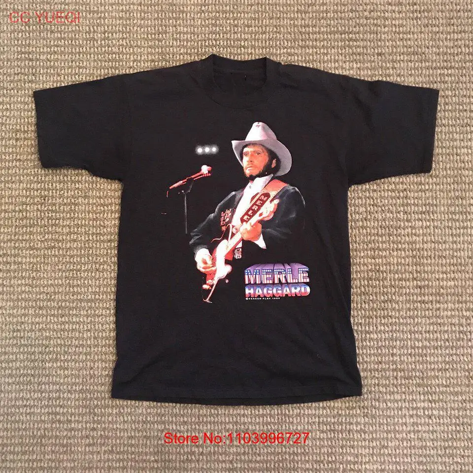 Merle Haggard Cotton Short Sleeve T- Shirt Men Tee All Size S to 5XL