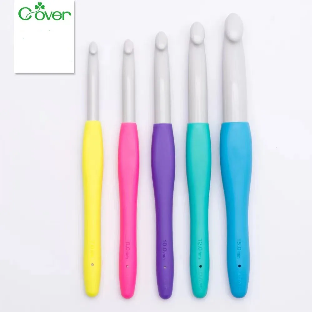 1Piece Original Clover Amure 7/8/10/12/15mm Grand Crochet Hooks Knitting Hooks Needles Knit Crochet Needle Carpet Hook