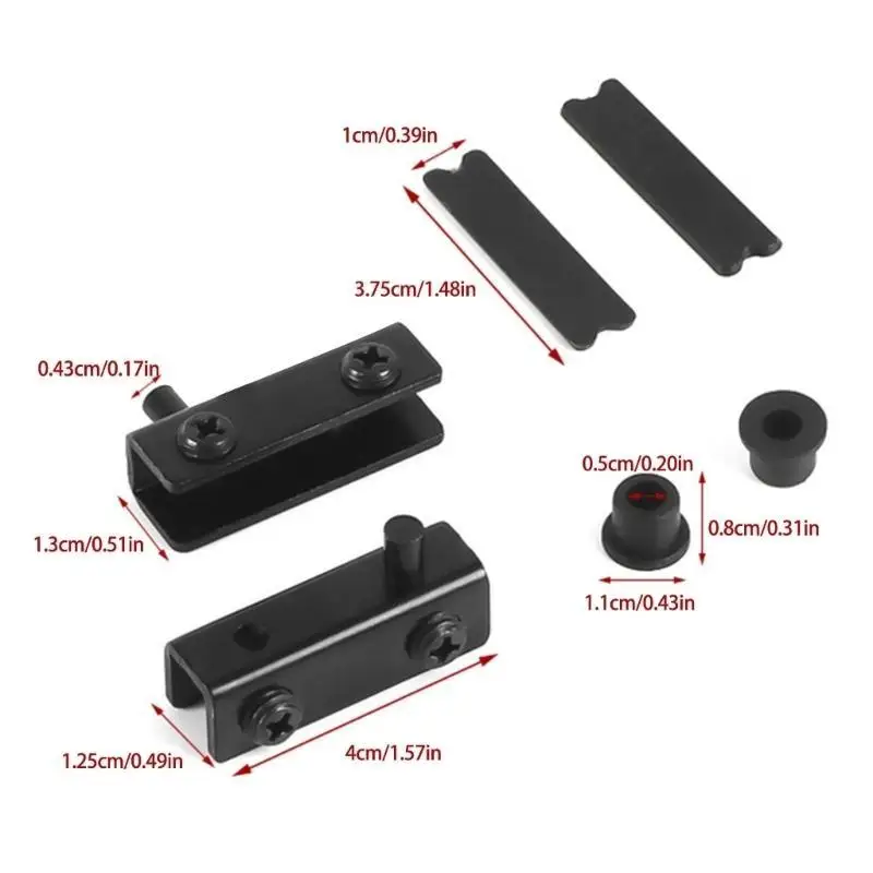 Y1UD يقوم بترقية مفصلات الأبواب الزجاجية محاور الأبواب الزجاجية ملحقات الأبواب الزجاجية الآمنة للخزانات متعددة الوظائف للمساحات #6