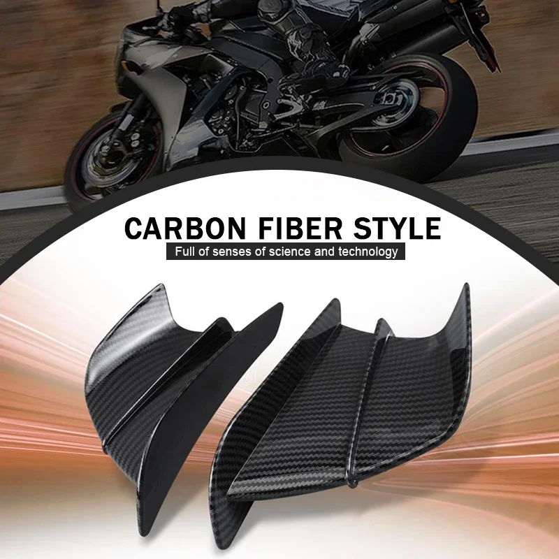 Motorcycle Side Winglet Spoiler Wind Flow Fixing Wing Front Fairing for Ducati 899 959 1198 1198S 1199 1299 Panigale V4 V4S V4R