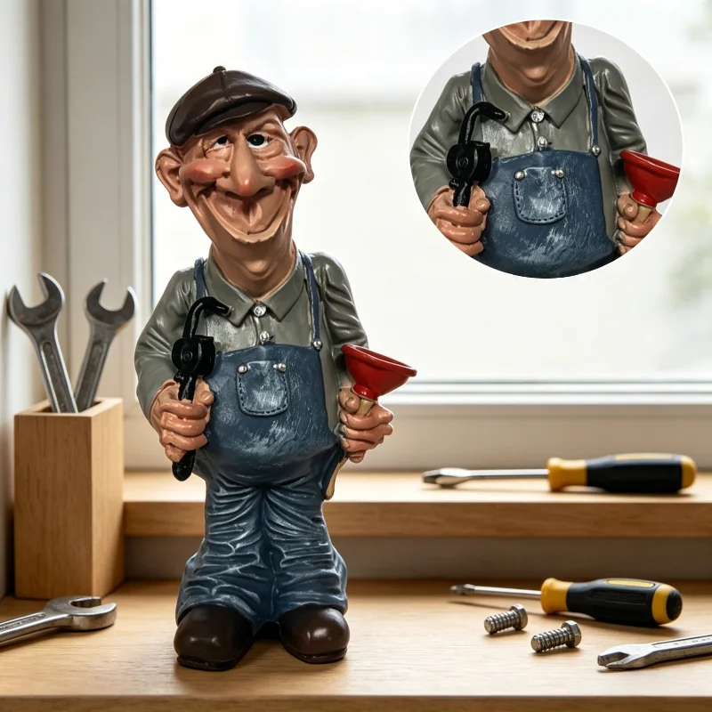 Figurka hydraulika z żywicy [T – Home Decor Brand recenzja i cena