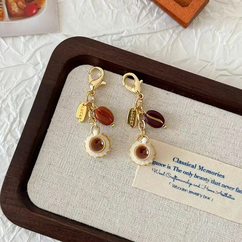 القهوة المميزة، الخبز، دونات الهاتف سحر الحبل؛ محاكاة ألعاب الطعام المفاتيح التبعي #5