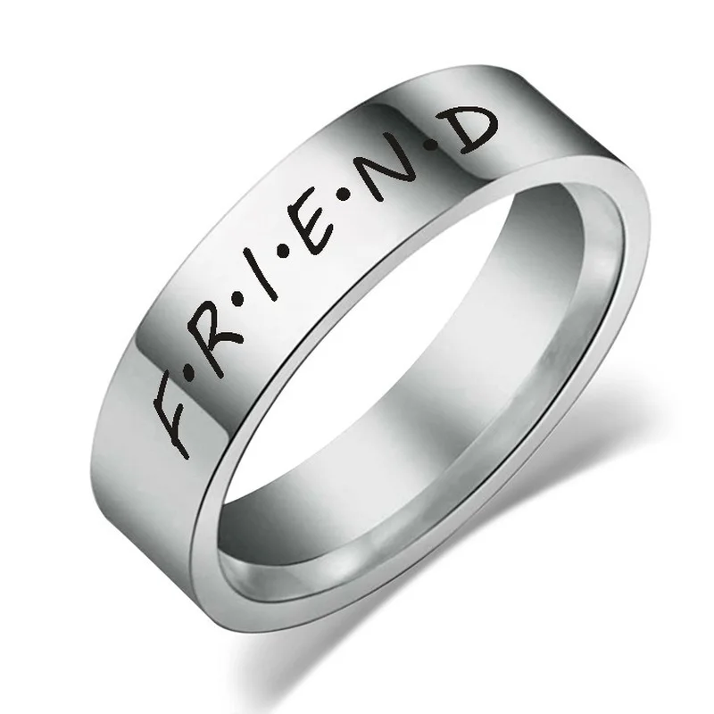 2022 New Simple Ring Friend Couple Titanium Steel Pair Ring Personalized Fashion Jewelry Can Be Customized In Batch