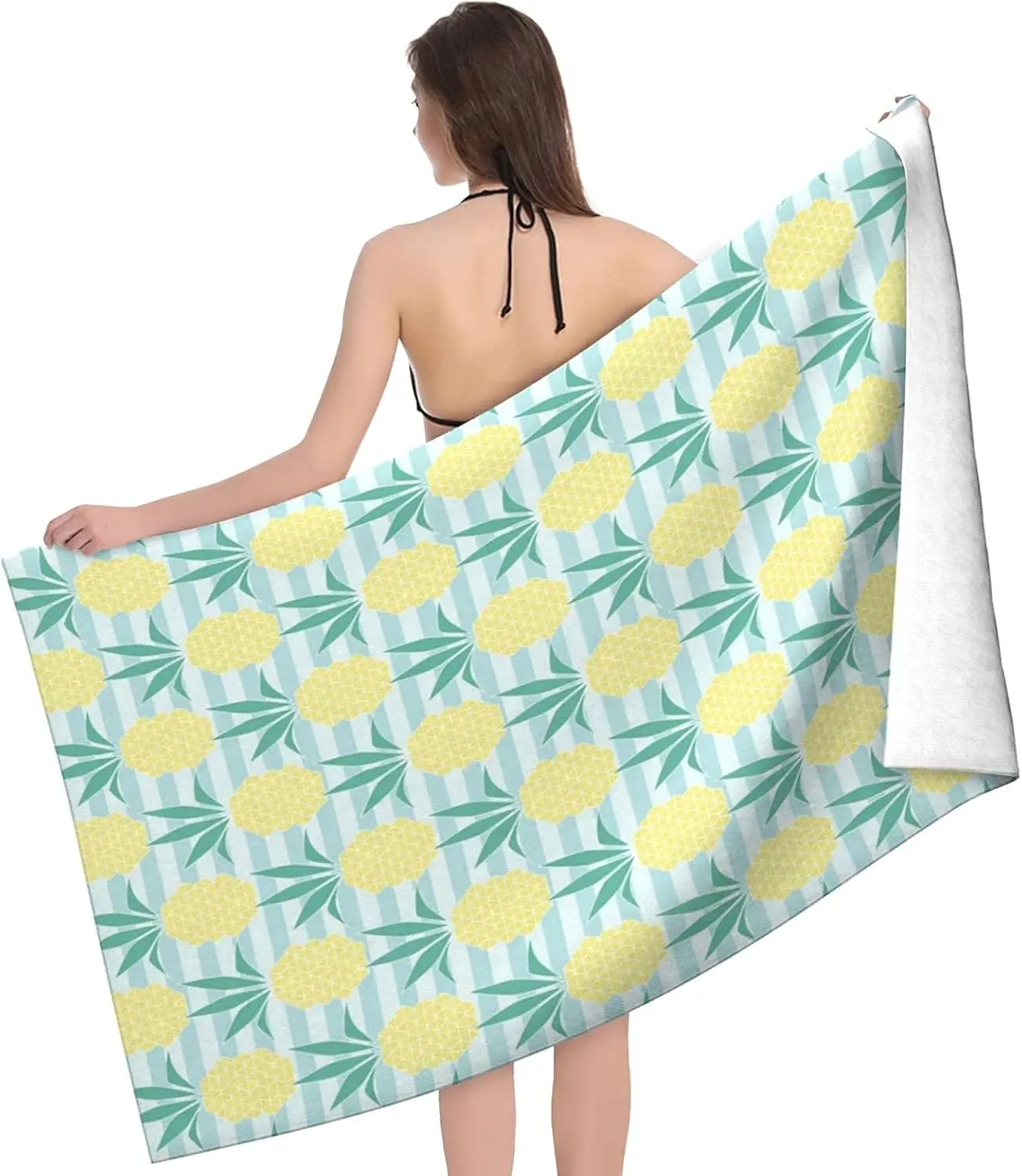 Custom Oversize Beach Towels,Personalized Absorbent Bath Towel, Pool Towel for Bathroom, Camping, Backpacking, Gym, Travelling