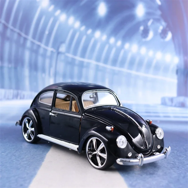 1:24 Volkswagen Beetle Classic Car High Simulation Diecast Car Metal Alloy Model Car Decoration Display Collection Gifts F459