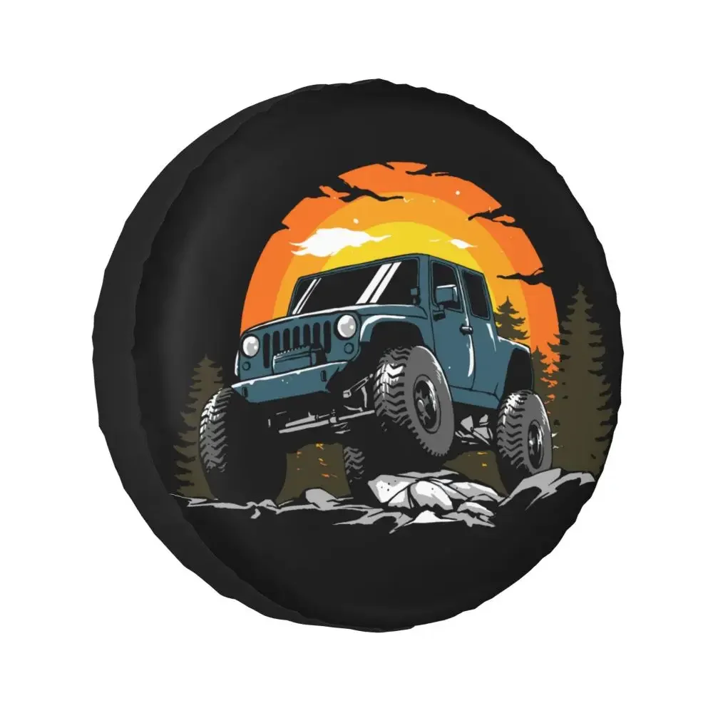 Maßgefertigte Vitara Offroad Ersatzradabdeckung Tasche für Jeep Hummer Auto-Radschutz Zubehör 14" 15" 16" 17" Zoll – Detail 16
