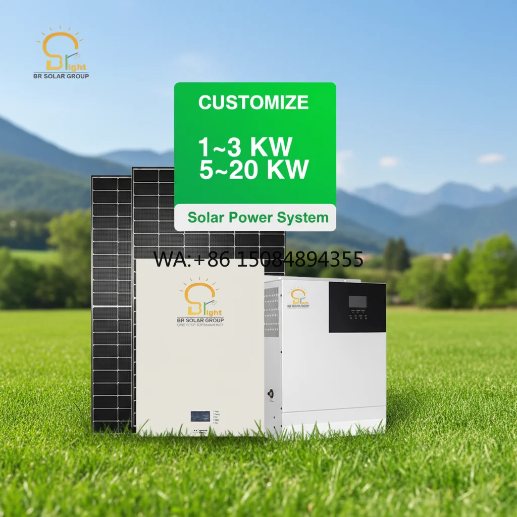SOLAR 20KW Off-Grid Solar Power System Complete Kit 5kw 10kw MPPT Home Energy Storage System with Inverter & Battery