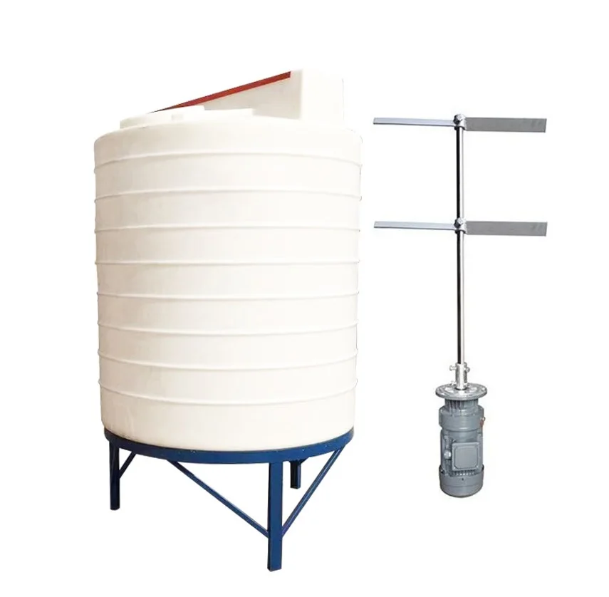 

For Supply Sus304 Material Plastic Chemical Mixer Tank With Agitator Core Component Motor High Quality Mixing Tank