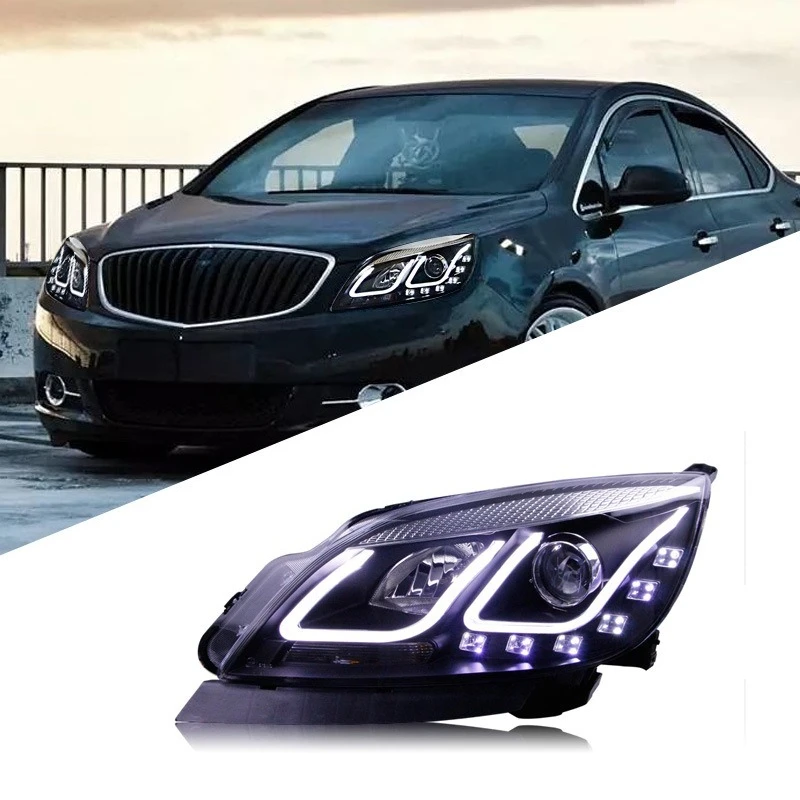 

Suitable for Buick 10-13 Yinglang sedan GT headlight assembly modified led daytime running light lens xenon headlight