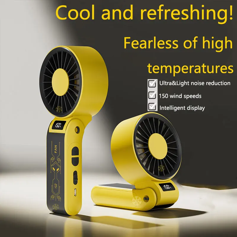 2025 Portable High speed fan Mini Fan 3000mAh Rechargeable Battery USB Fan Foldable Handheld Fan for Outdoor fan