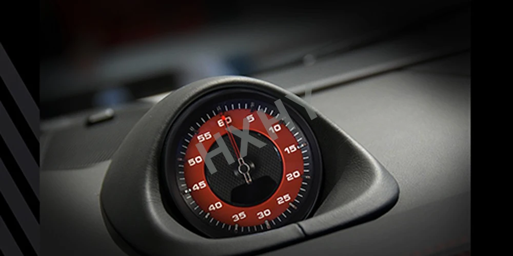 Car Dashboard Stopwatch Decoration Clock Cover Support Sport Chrono For Porsche 911 2006-2012 Interior Center Electronic Meter