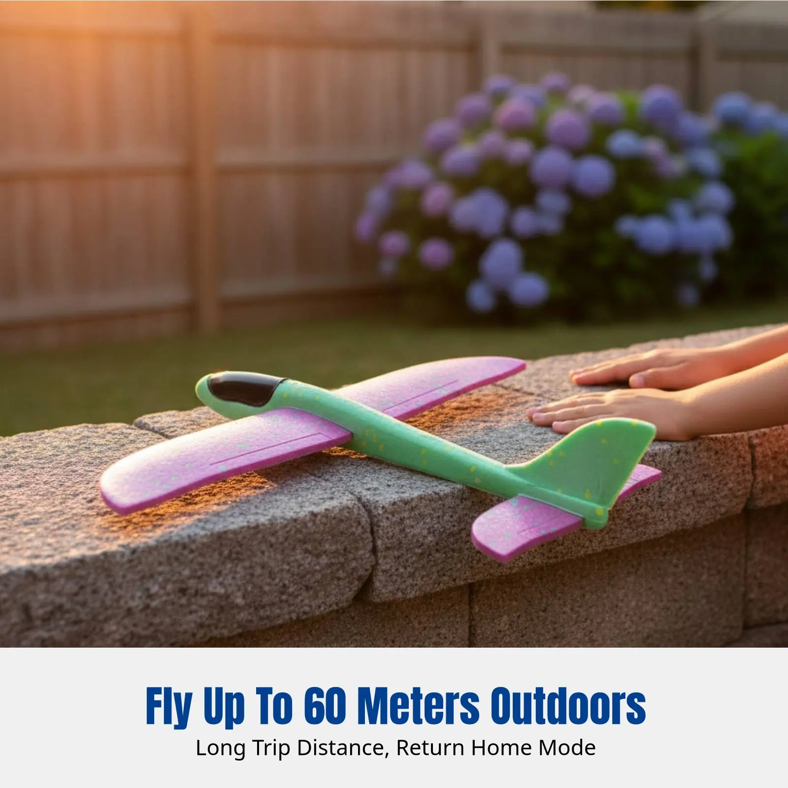 Foam Glider Airplane, Light-Up Throwing Plane, Outdoor Toy for Kids, Parent-Child Interactive, Random Color