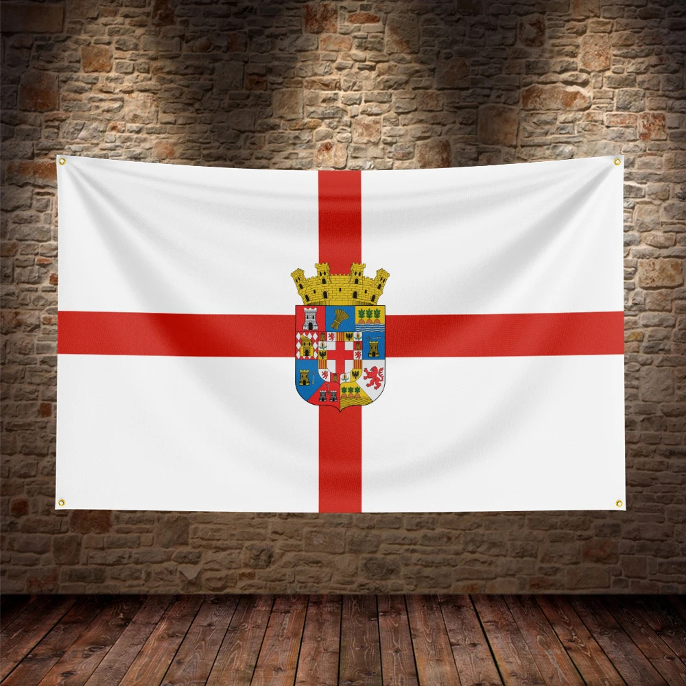 

3X5Ft Almería Spain Spanish Flag For Decor