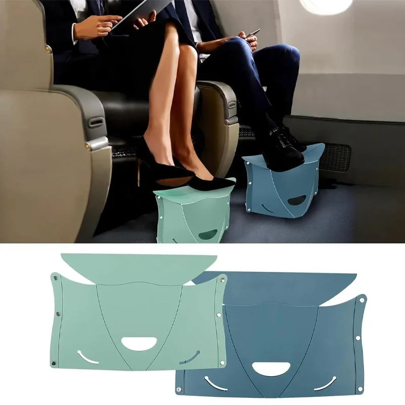 

Ultra-Thin Folding Stool Lightweight Portable Camping Chair Space-Saving Travel Seat for Outdoor Home Train Use Plastic Design