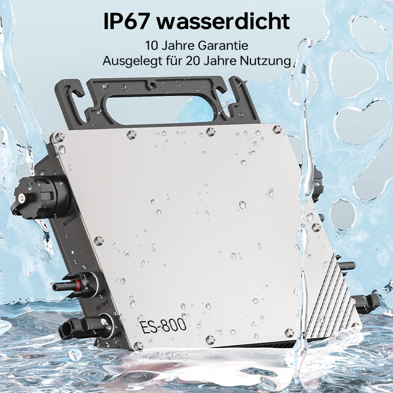 800W Mikro-Wechselrichter Solar Wechselrichter MPPT Mikro-Solar-Netz uzspeise à prova d'água IP67 com WIFI