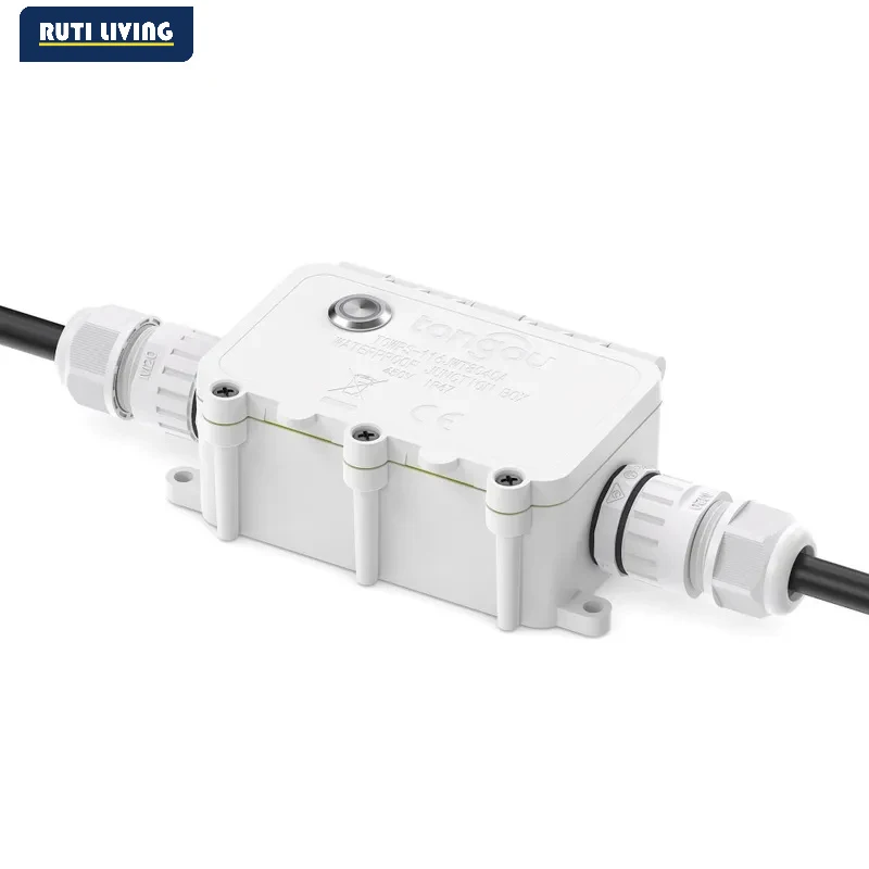 RUTI New WiFi Smart IP67 Waterproof Switch - Power Display, 1-16A Adjustable, Timer, Voltage & Current Protection