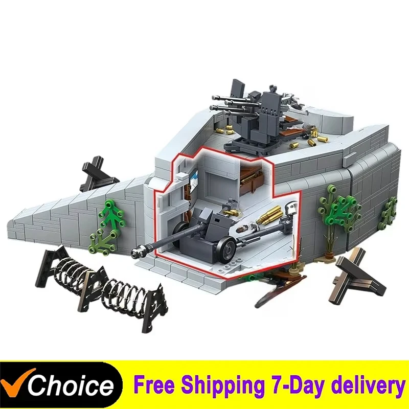 

С 4 куклами, атлантическая защита, строительные блоки, классический автомобиль Второй мировой войны, атлантическая стена, военные кирпичи, игрушки для детей и взрослых, подарки