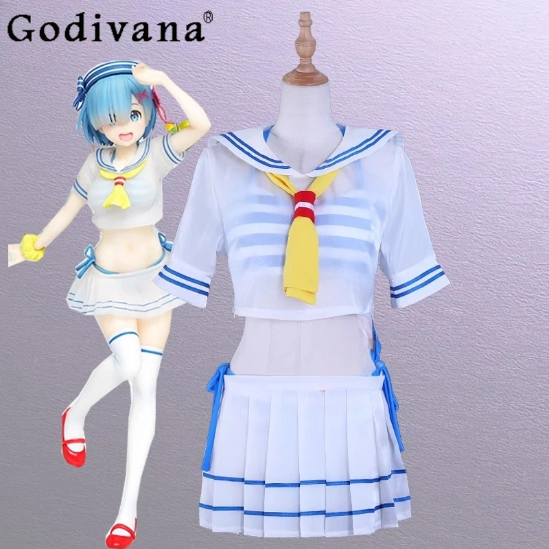 

Summer Cosplay Sailor Suit for Women Bikini Beach Wear Kawaii Swimsuit Female Festival Halloween Costumes Outfits