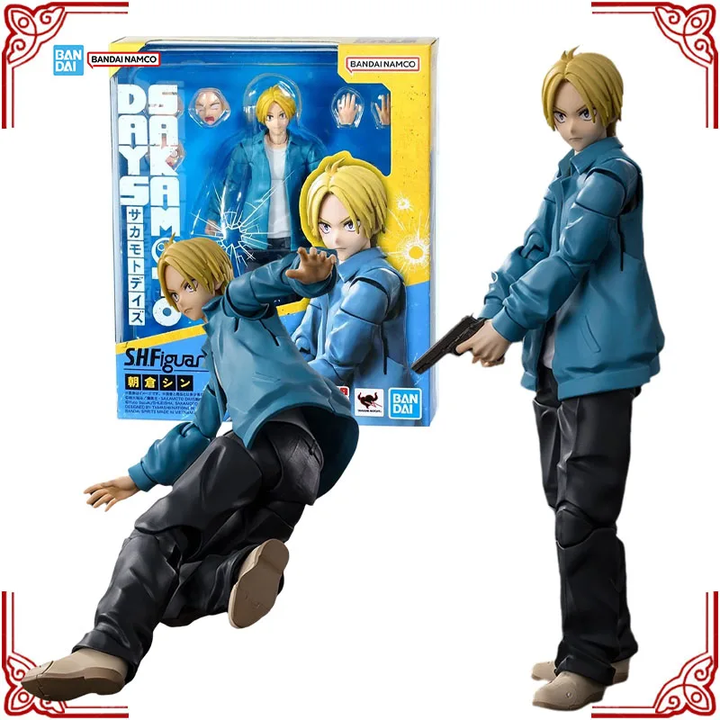 

In Stock Genuine Bandai Sakamoto Days Model Kit SHF Asakura Shin Anime Action Figure Collection Finished Model Toy Birthday Gift