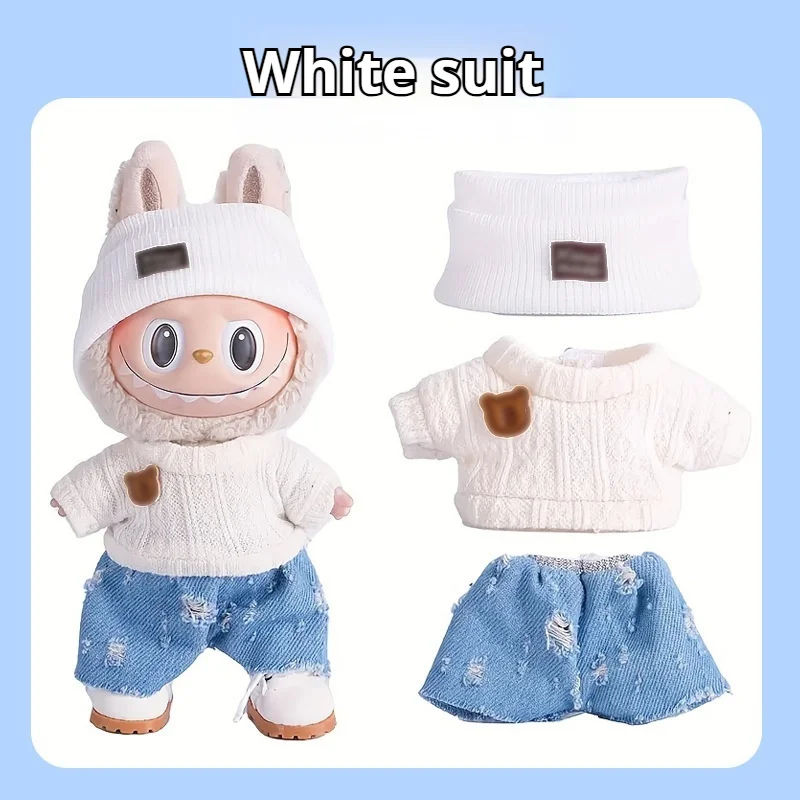 

Doll Clothes Set For Labubu 17cm Plush Doll Accessories Birthday And Christmas Gifts Party Games Toys Dolls Clothes Sets