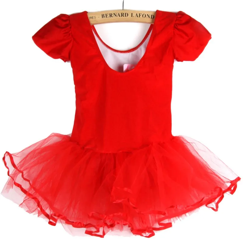 Summer Kids Girls Short Sleeved Ballet Dress Children Ballerina Tutu Girl Dance Leotard Costumes Professional Ballet Tutu Kids