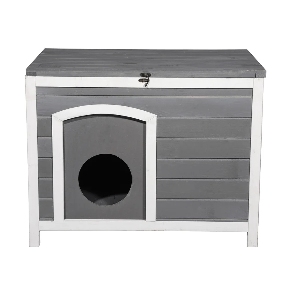 

Outdoor And Indoor Customized Size Wooden Pet Dog Cat House Top Quality Customized Shape Wooden Dog House