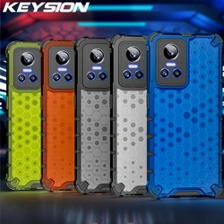 Keysion Shockproof Case Voor Realme Gt Neo 3 3T 2 2T 2 Pro Transparante Honingraat Telefoon Back Cover voor Oppo Reno 7 4G 7Z F21 Pro