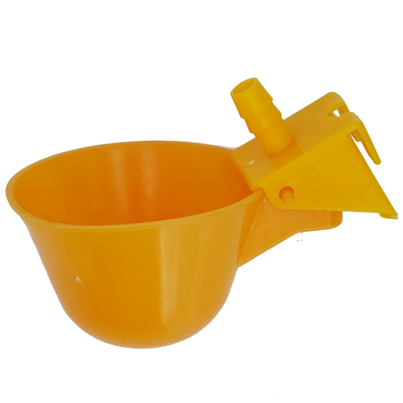 5 Pcs Chicken Water Feeder Automatic Filling Waterer Yellow Poultry Drinking Cups Farm Chicks Duck Goose Turkey Drinking Tool