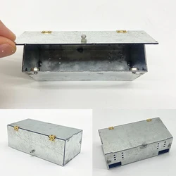 8-wheel Storage Box At The Rear of The Model Tool Box Magnetic Door Opening for 1/14 Tamiya RC Truck Trailer Tipper Scania Parts