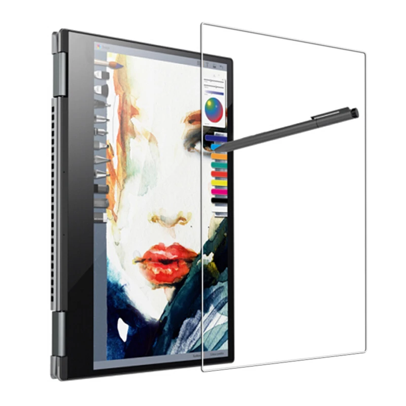 قسط الزجاج المقسى حامي فيلم الحرس مع مسح الغبار لينوفو اليوغا 720 13 ل 13.3 بوصة اللوحي ل اليوغا 720-13IKB