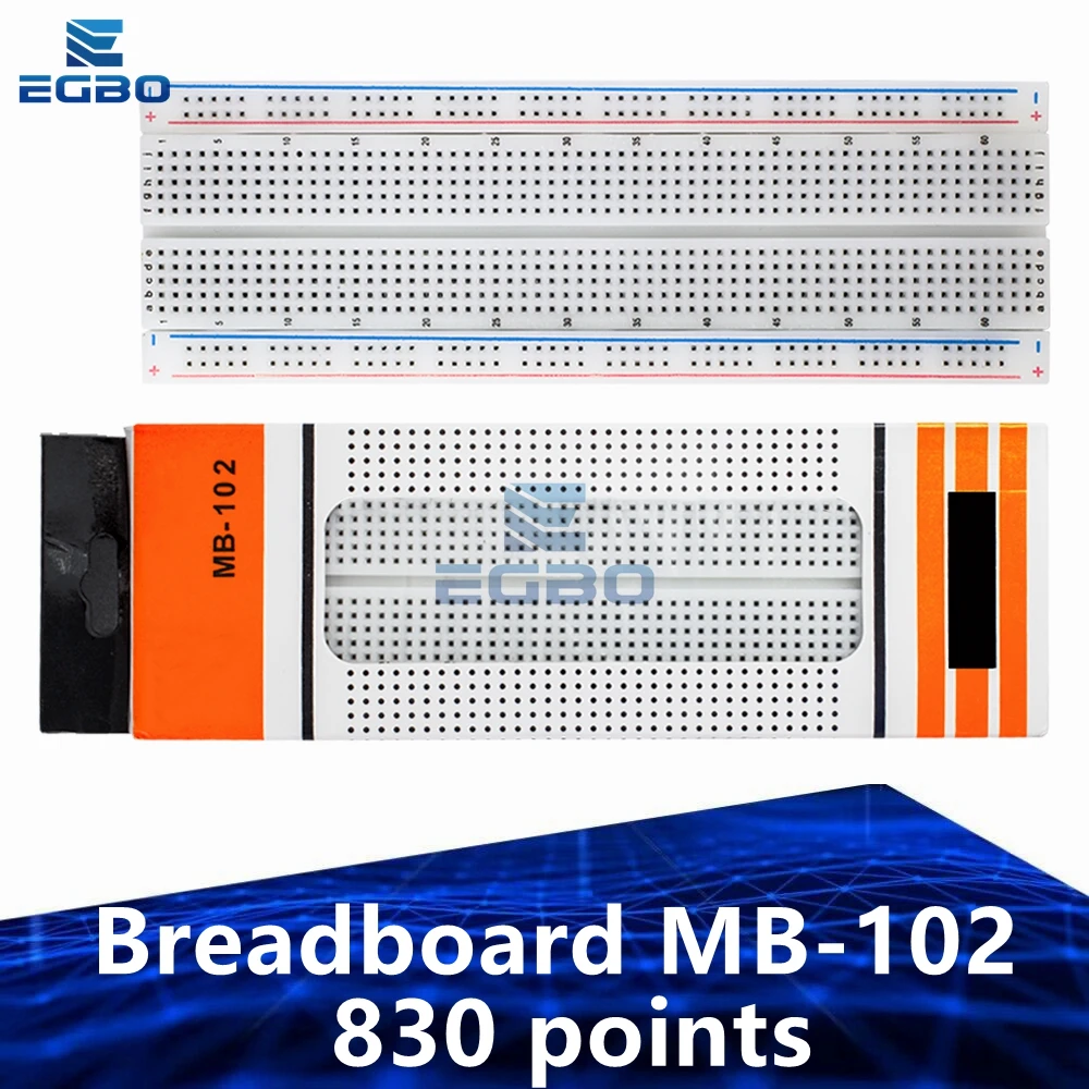 1PCS  830 points Breadboard MB-102 Solderless PCB test Board 400 Hole Breadboard MB102 Test Develop DIY