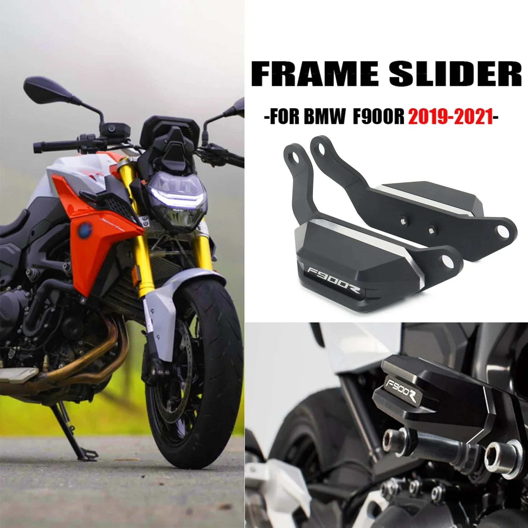 

Motorcycle Engine Guard Anti Crash Frame Slider kit Falling Protector Cover Protection on both sides FOR F900 R F900R F 900 R