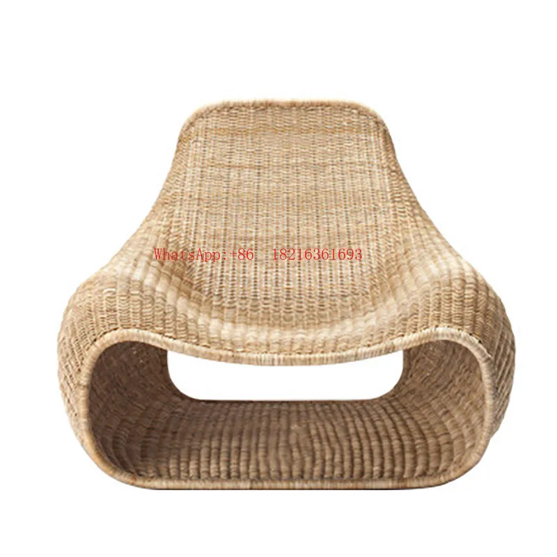 Outdoor Rattan Sofa Garden Courtyard Creative Leisure Waterproof Aluminum Alloy Rattan Chair Furniture