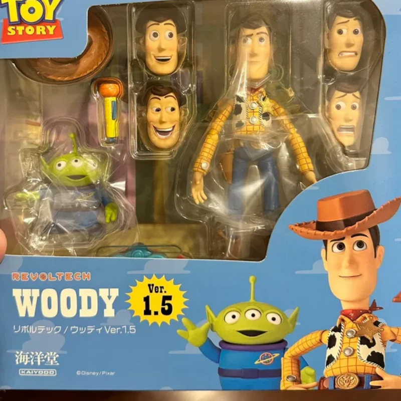 Original In Stock Kaiyodo Revoltech Toy Story Sherif Woody Ver.1.5 2.0 Action Figures Anime Ornaments Collection Model Gifts Toy