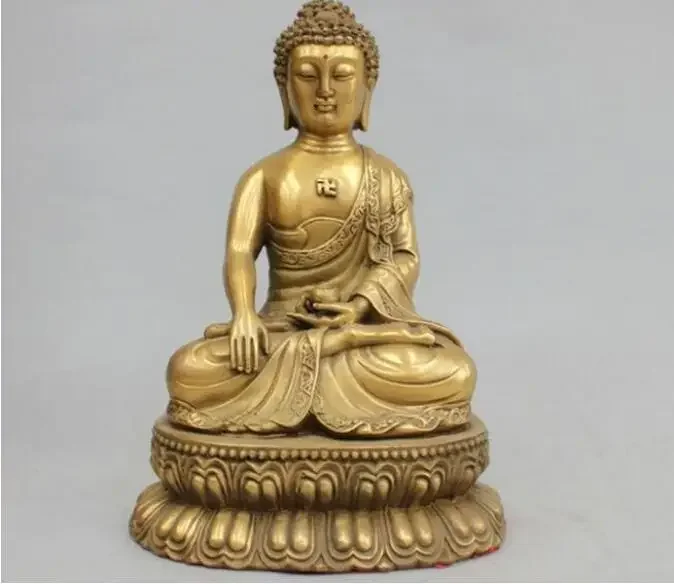 

Copper Statue Buddhist Pure Copper Sakyamuni Shakyamuni Amitabha Buddha Statue