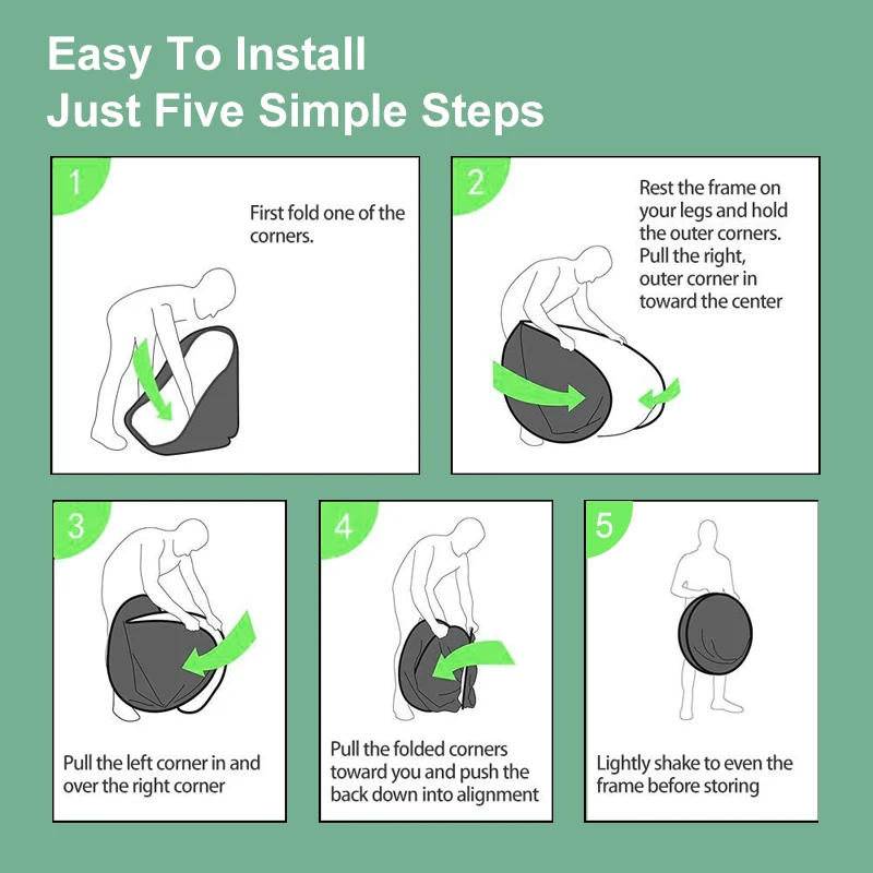 خلفية 59inx7 9in/1.5 متر x 2 متر مزدوجة أخضر/أزرق قابلة للطي كروما مفتاح أخضر خلفية مع عاكس ل يوتيوب الغذاء الفيديو والصور