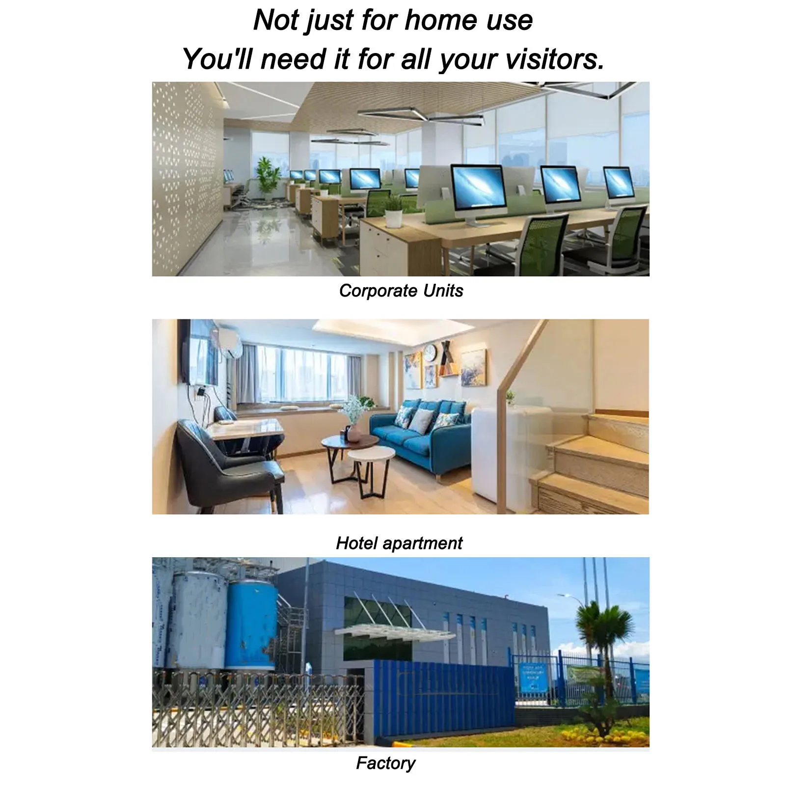 Video Doorbell Intercom System 7 Inch Color Screen Wired Video Door Entry System Dual Way Intercom for Villas Homes Offices