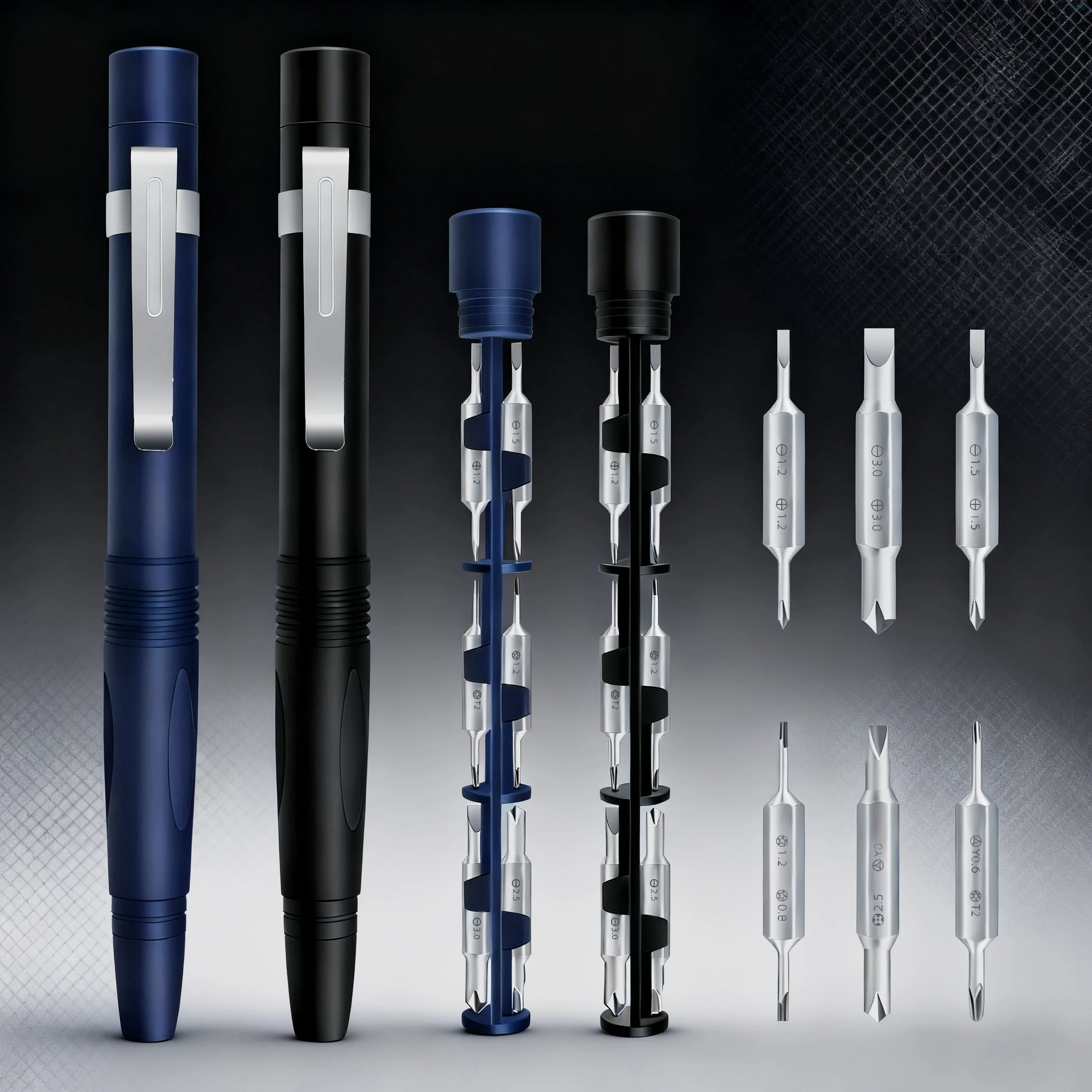 13-in-1 Präzisions-Schraubendreher-Stift-Set, tragbar, versteckte Aufbewahrung, Multifunktions-Reparaturwerkzeug für Telefon, Computer, Brillen, Möbel