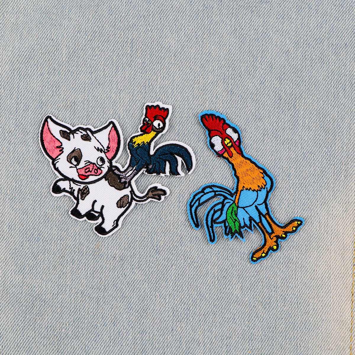 3-20 قطعة/المجموعة مختلط الكرتون الحيوانات سلسلة شارة مطرّزة للملابس بقع لاصقة حرارية على الملابس DIY خياطة شارات