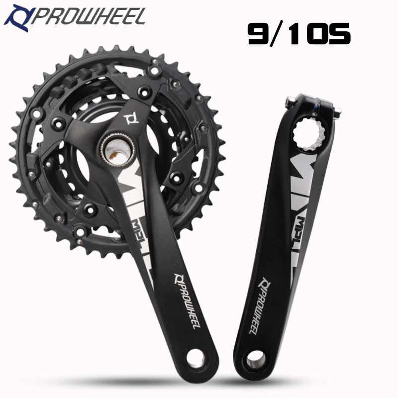 

Mountain Bike Hollow Integrated Crankset ALuimium Bicycle Crank Sprocket Chainwheel Set 9/10 Speeds High Quality Cycle parts