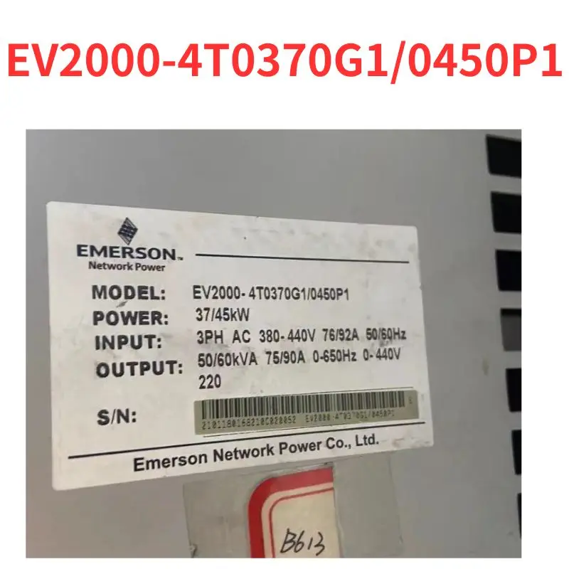 

Second-hand EV2000-4T0370G1/0450P1 inverter test OK Fast Shipping