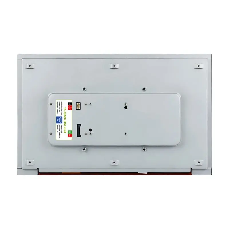 DSI Capacitive Touch Display 13.3Inch IPS Screen 1920 X 1080, Toughened Glass Panel, 10-Point Touch, Full Metal Back Panel-Y18A